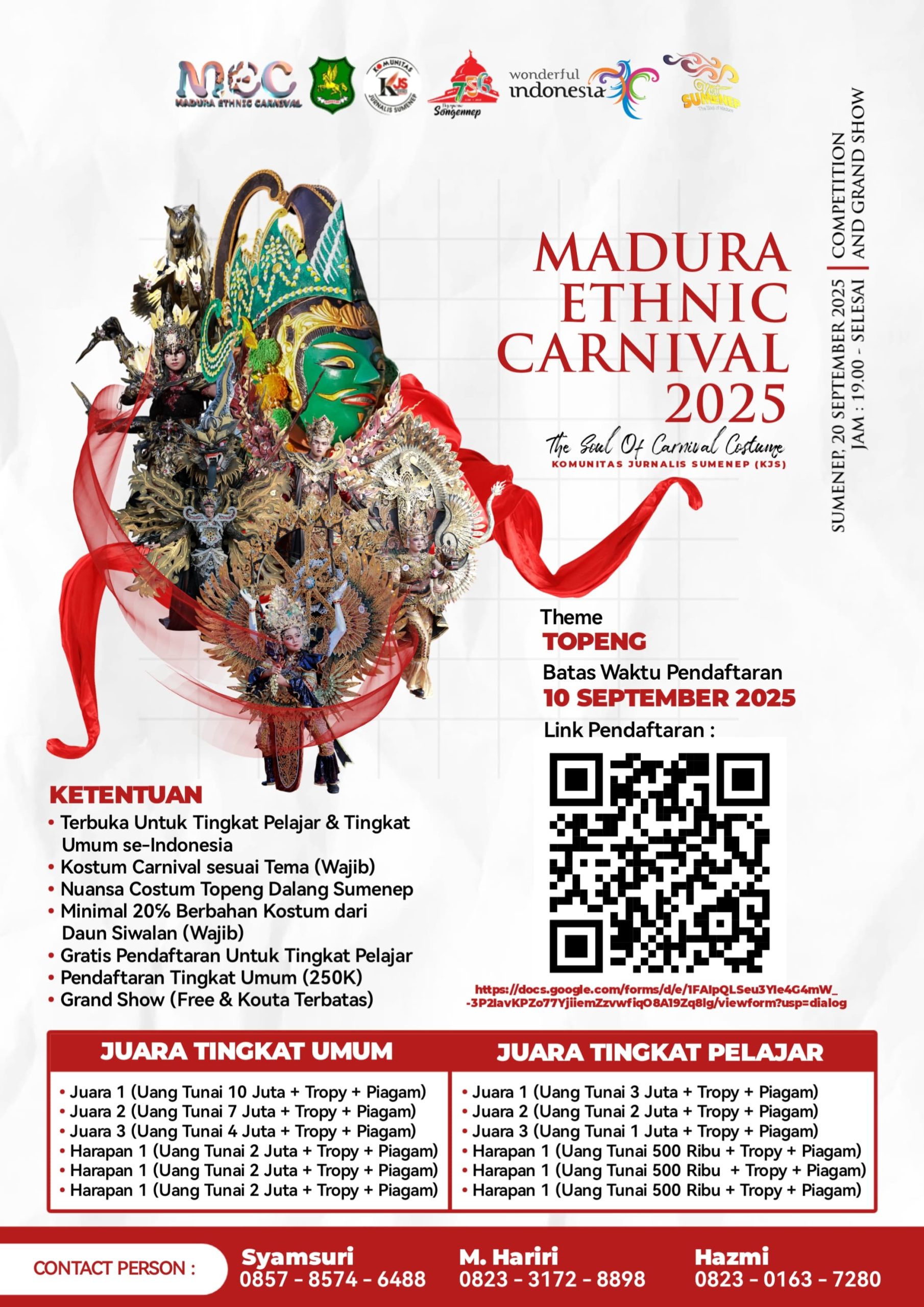 Flayer Madura Ethnic Carnival (MEC 2025).