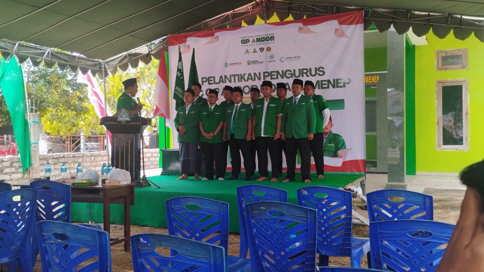 Moment pelantikan PAC GP Ansor Kecamatan Kota Sumenep periode 2025-2028.