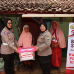 Polwan Polres Sumenep gelar Kegiatan Bhakti Sosial di Hari Jadi ke-77. (Istimewa/Humas Polres Sumenep).