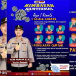 Flayer Imbauan Kapolres Sumenep Waspada Campak. (Istimewa)