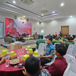 FOTO: Anggota DPR RI dari Daerah Pemilihan Jawa Timur XI, MH. Said Abdullah, menggelar Sosialisasi Empat Pilar Kebangsaan. Sabtu (6/9/2025), di ruang pertemuan Arya Wiraraja, Hotel de Baghraf Sumenep. (Ist/JARAK.co)