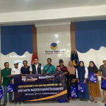 Aksi sosial DPD NasDem Sumenep di HUT-14 partai NasDem. (Istimewa)