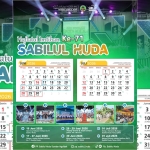 Flayer gelaran Haflatul Imtihan Ke-71 Sabilul Huda, Gadu Barat, Ganding, Sumenep.