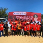 Tim Voli Pantai Kabupaten Sumenep Putri Juara dan Putra Runner-up di Piala Wali Kota Surabaya. (Dok.istimewa)
