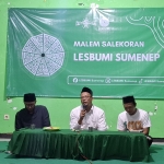 Malem Salekoran bertajuk “Titik Koma Kesenian Sumenep” yang digelar di lantai II Kantor PCNU Sumenep. (Dok.istimewa)