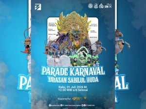 Flyer Parade Karnaval Yayasan Sabilul Huda, Gadu Barat Ganding, Sumenep. (Ist/JARAK.co)